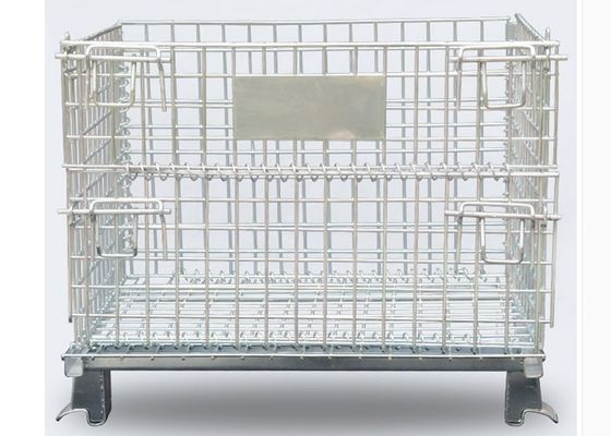 Galvanized And Pressure Resistant 500kg Foldable Metal Cage