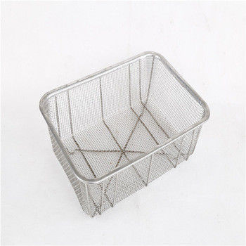 Home Storage Stainless Steel Mesh Basket , Wire Mesh Storage Baskets