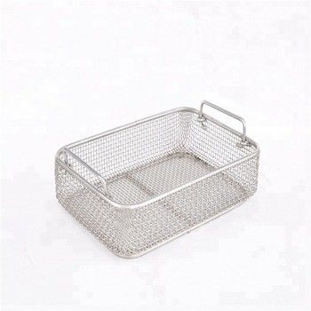 Home Storage Stainless Steel Mesh Basket , Wire Mesh Storage Baskets