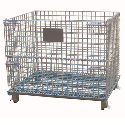 Security Steel Welded Stackable Wire Mesh Storage Cages 50*50
