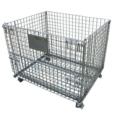 Security Steel Welded Stackable Wire Mesh Storage Cages 50*50