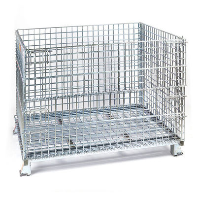 Security Steel Welded Stackable Wire Mesh Storage Cages 50*50