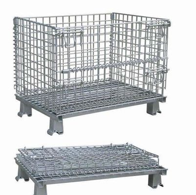 Supermarket Stainless Steel Metal 2.5mm Wire Mesh Storage Cages